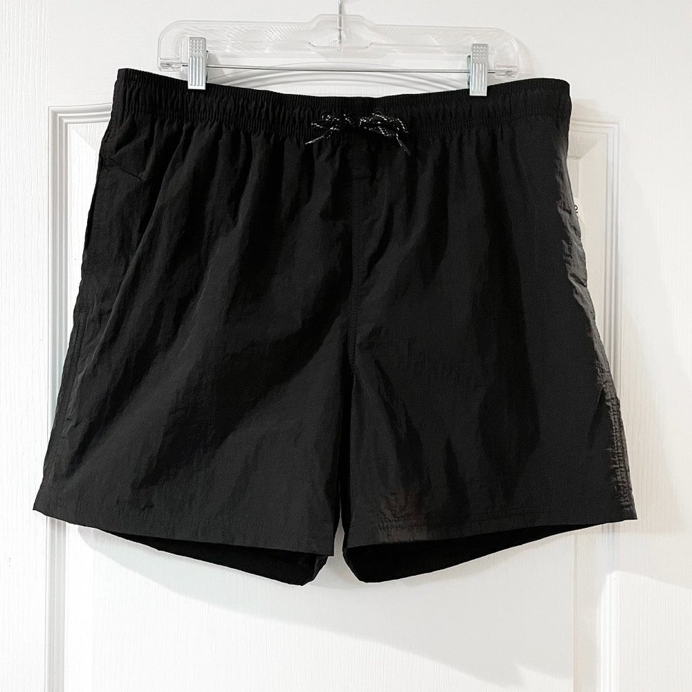 NWT Old Navy Black Swim Trunks Size Large